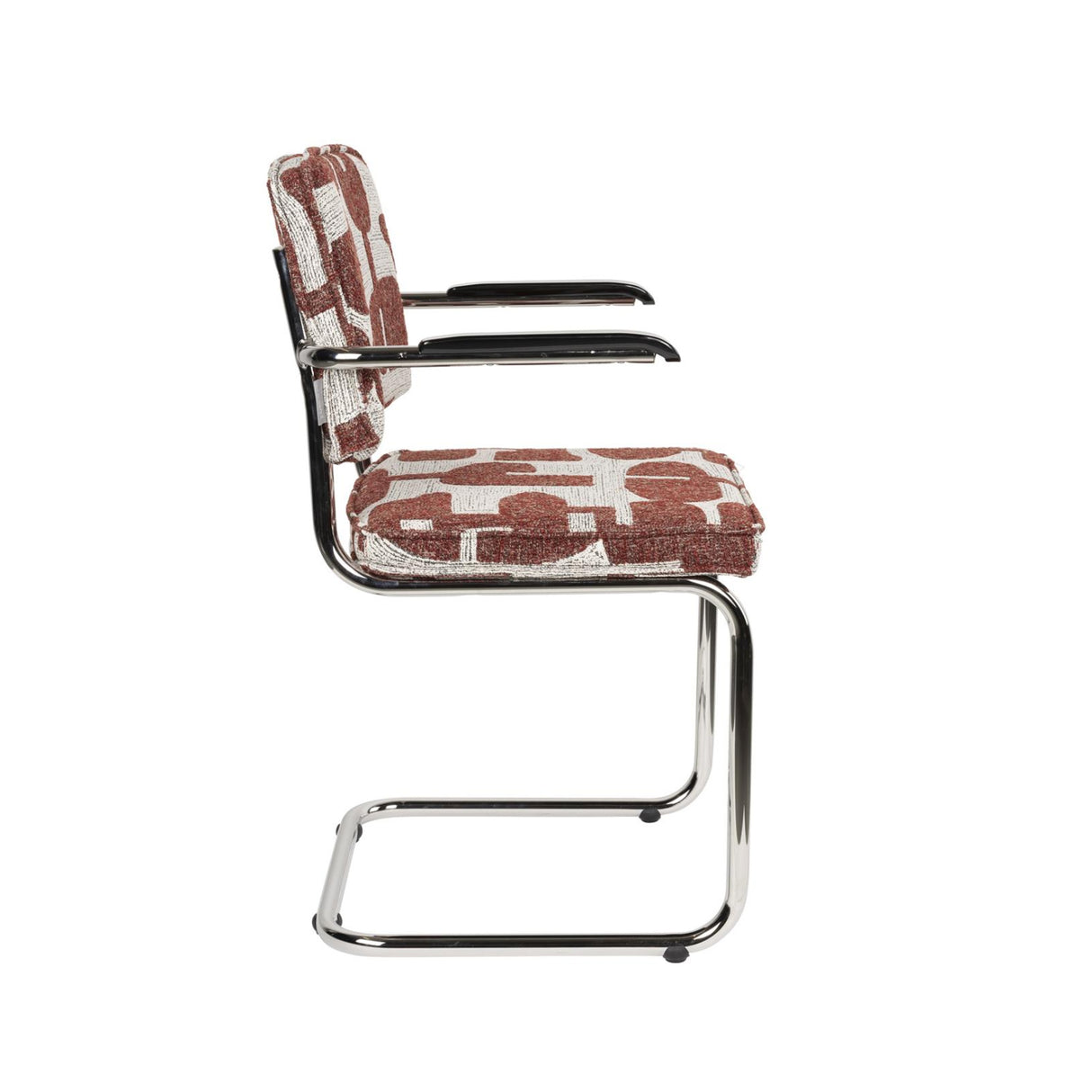Modern furniture - Retro Patterned Cantilevered Dining Armchairs (2) - www.oroa.com | Oroa.com