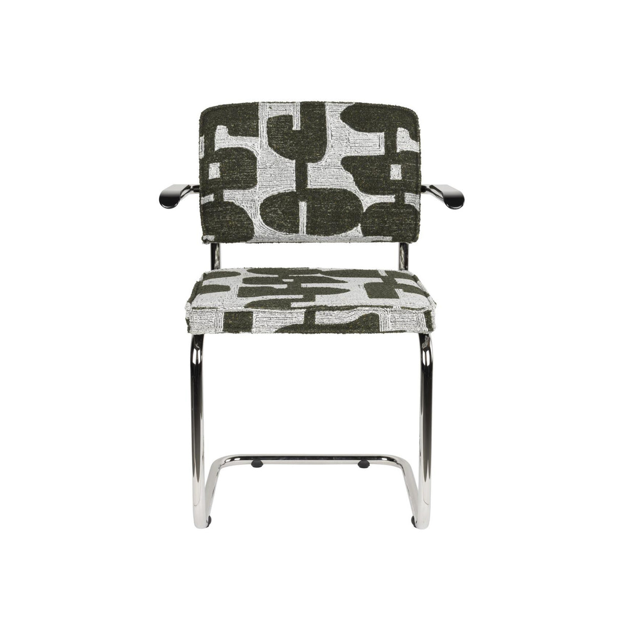 Modern furniture - Retro Patterned Cantilevered Dining Armchairs (2) - www.oroa.com | Oroa.com