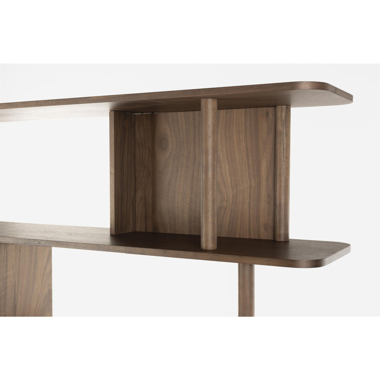 Modern European furniture - Wooden Sliding Door 5-Layer Bookcase - www.oroa.com | Oroa.com
