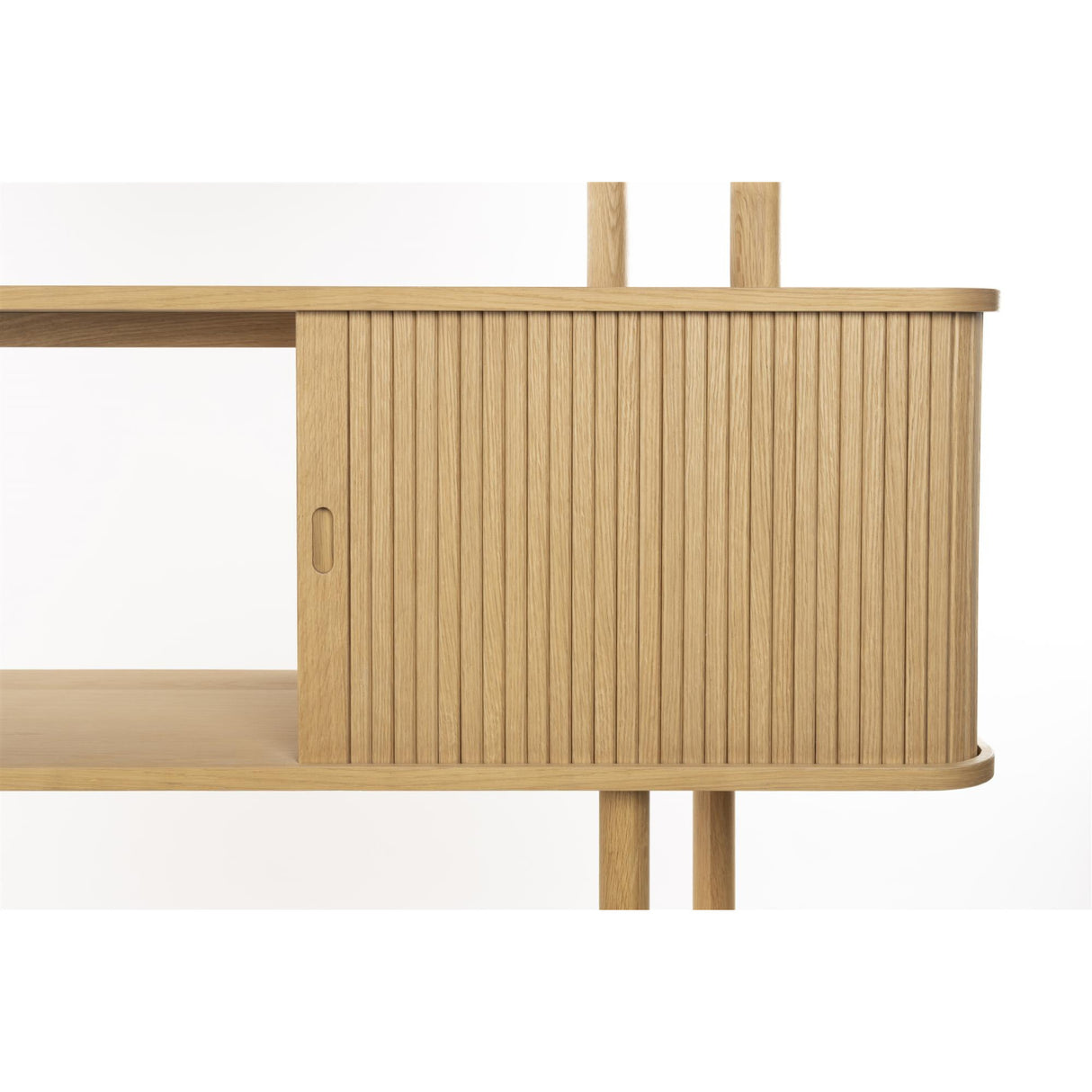 Modern European furniture - Wooden Sliding Door 5-Layer Bookcase - www.oroa.com | Oroa.com