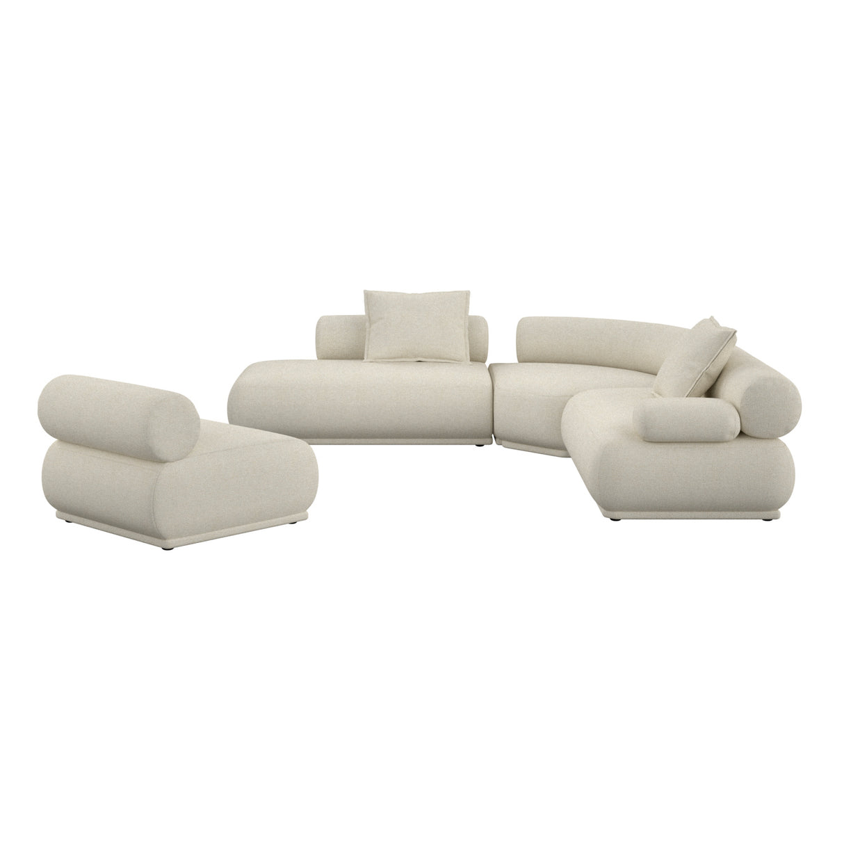 Modern European furniture - 7-Seater Right-Armed Sofa - www.oroa.com | Oroa.com