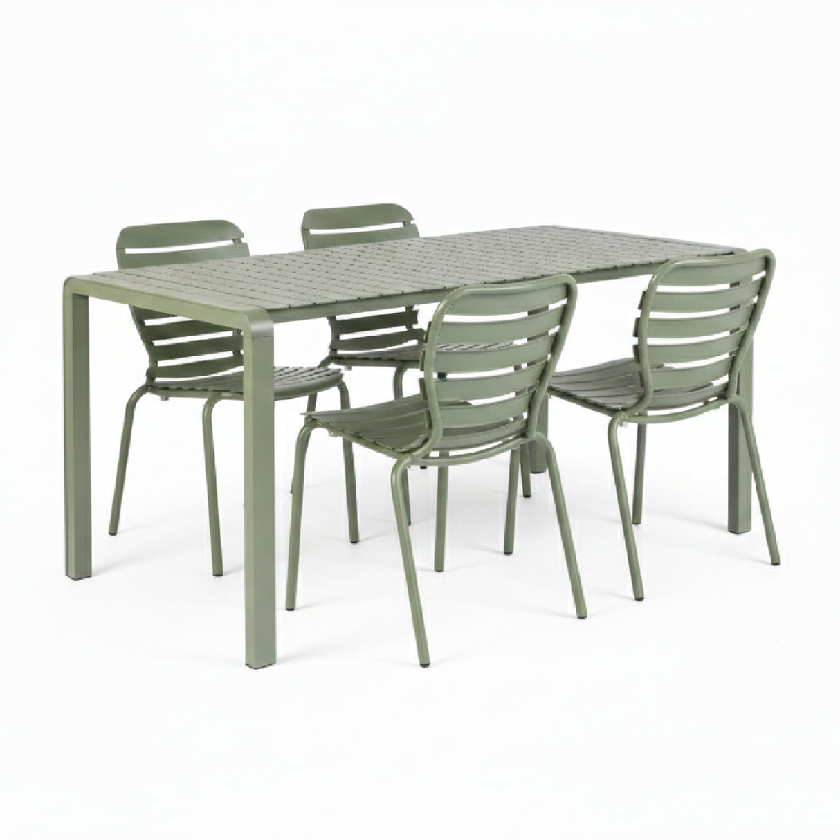 Modern European furniture - Aluminum Garden Table & Chair Set (2) - www.oroa.com | Oroa.com