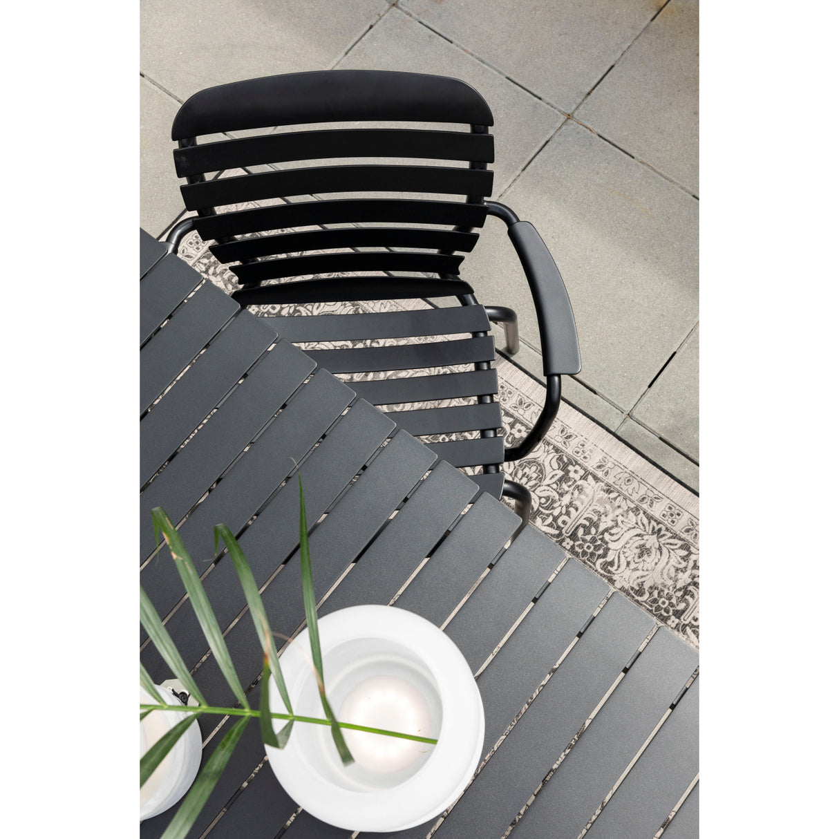 Modern European furniture - Aluminum Garden Table & Armchair Set (6) - www.oroa.com | Oroa.com