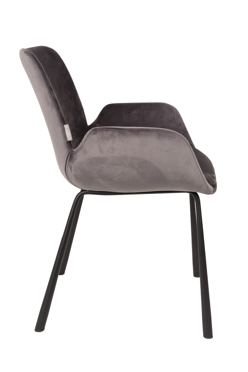 Dark Gray Velvet Dining Chairs (2) | Zuiver Brit | OROA.com