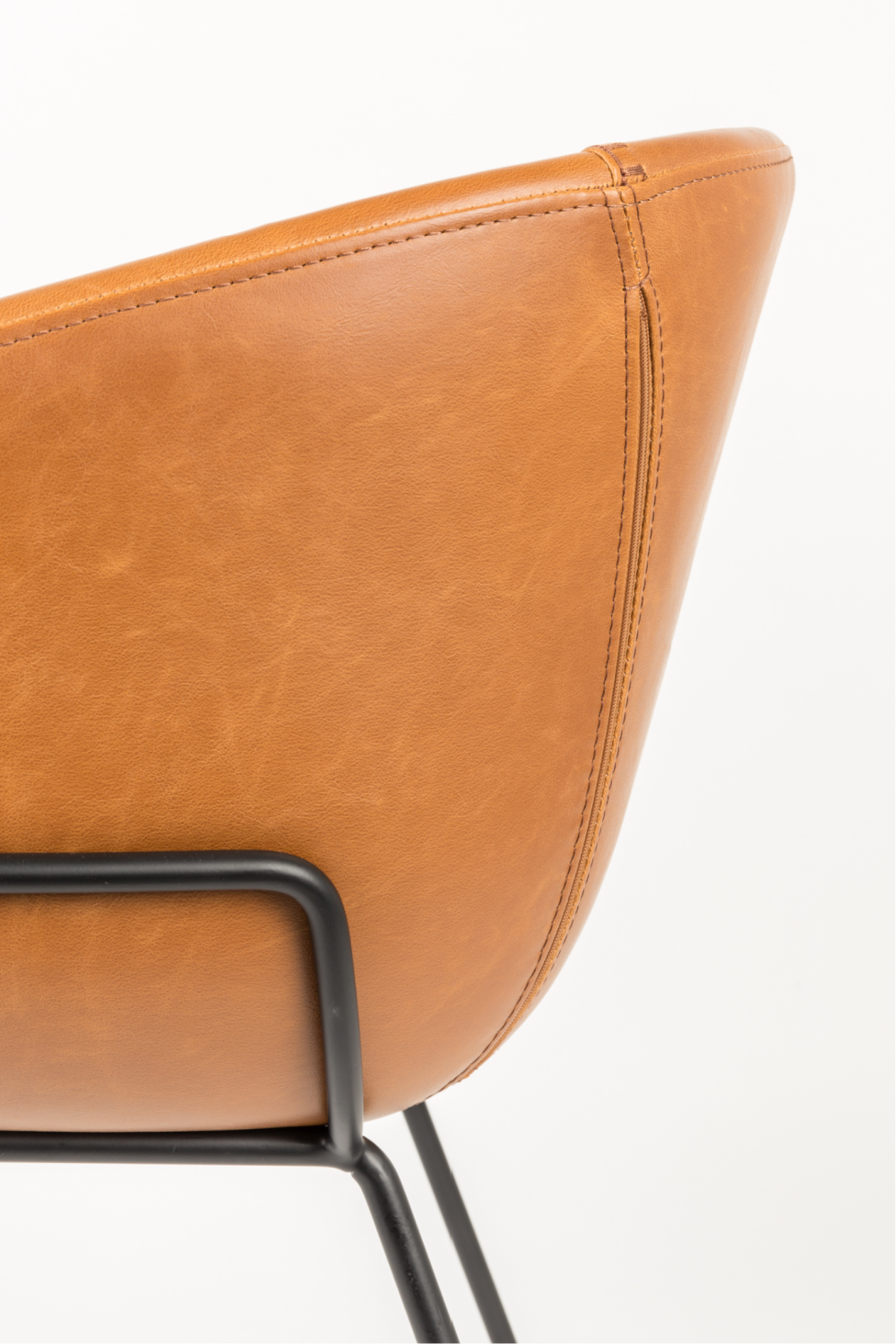 Baseball-Stitched Leather Armchairs (2) | Zuiver Feston | OROA.com