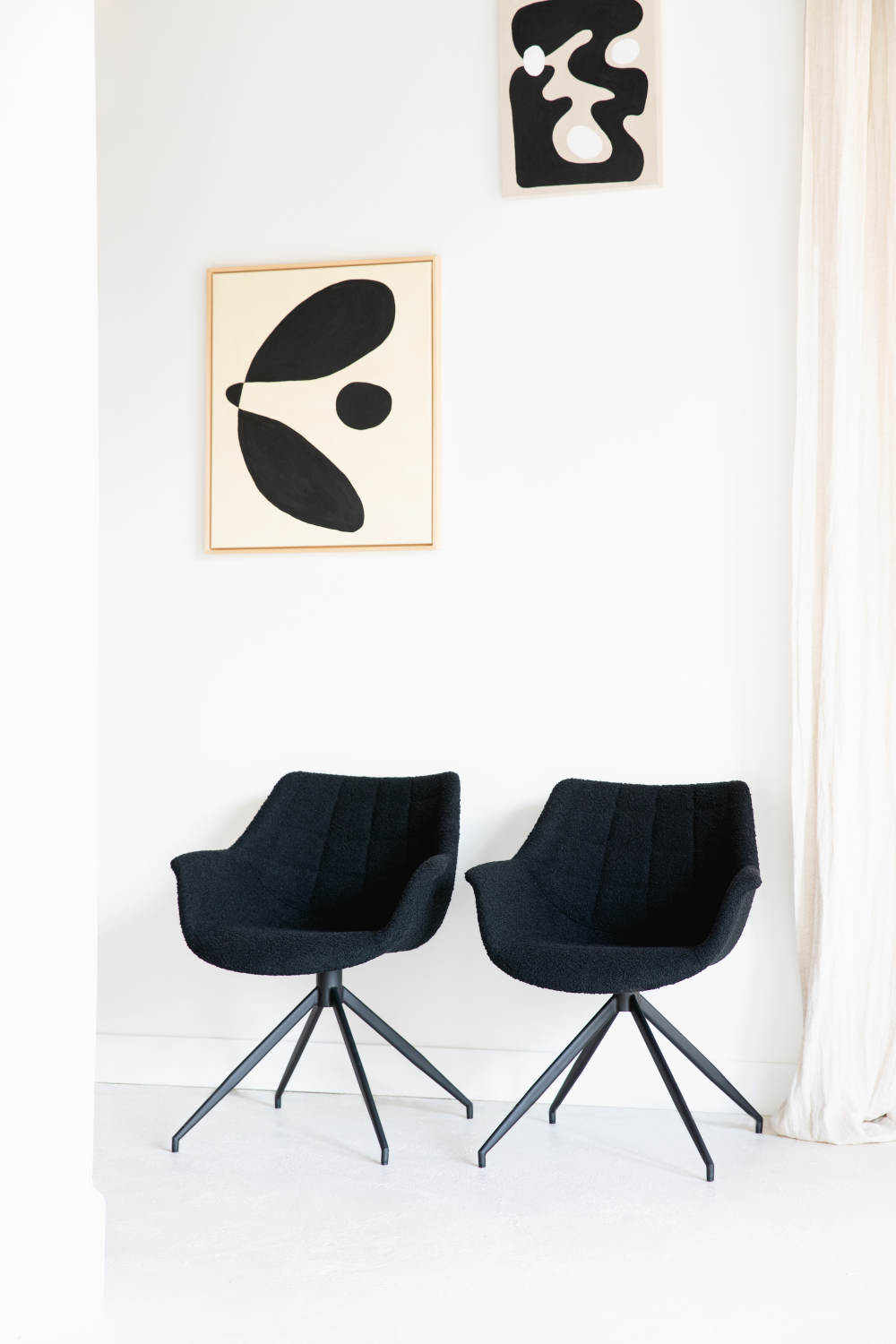 Upholstered Swivel Armchair Set (2) | Oroa.com