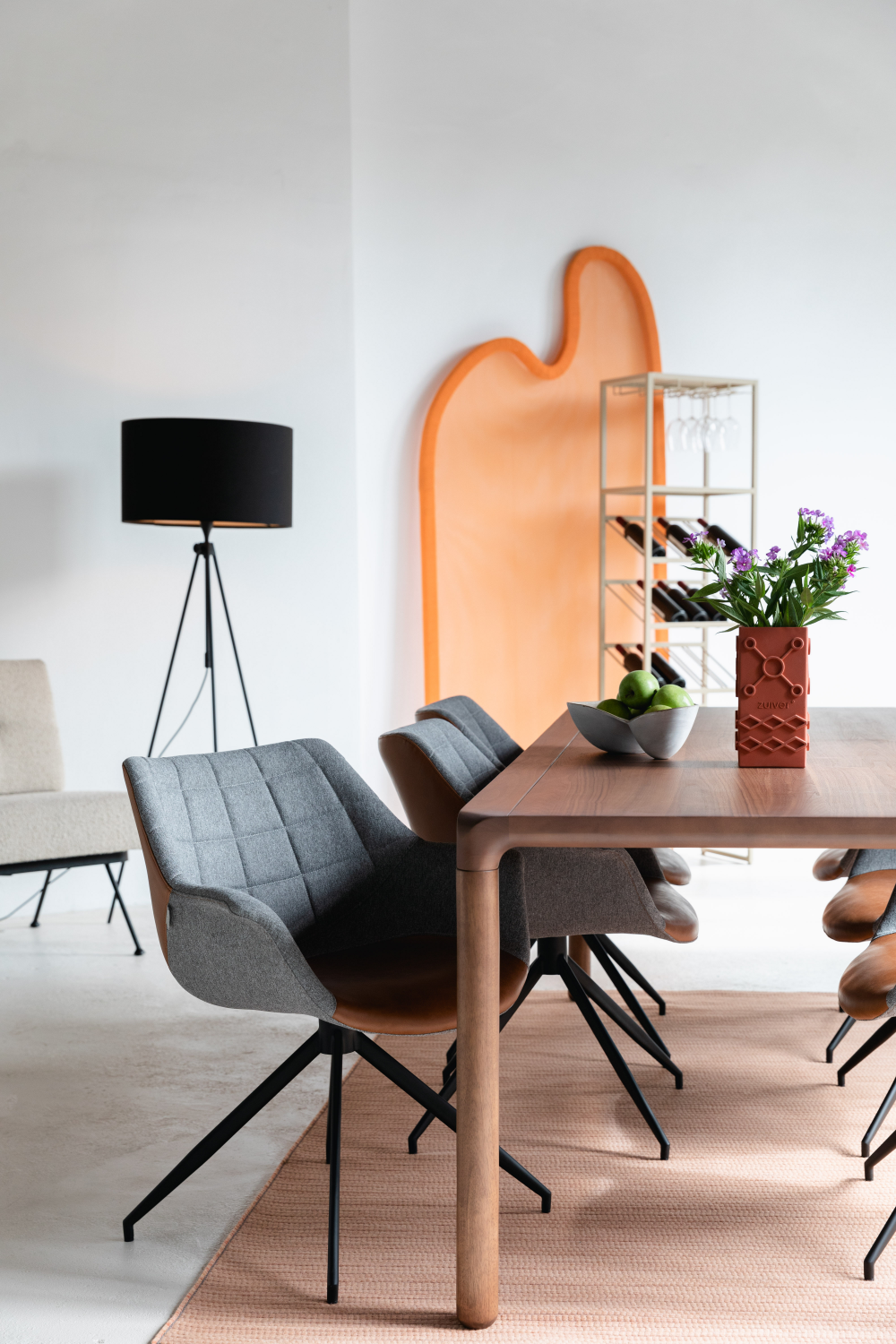Upholstered Swivel Armchair Set (2) | Oroa.com