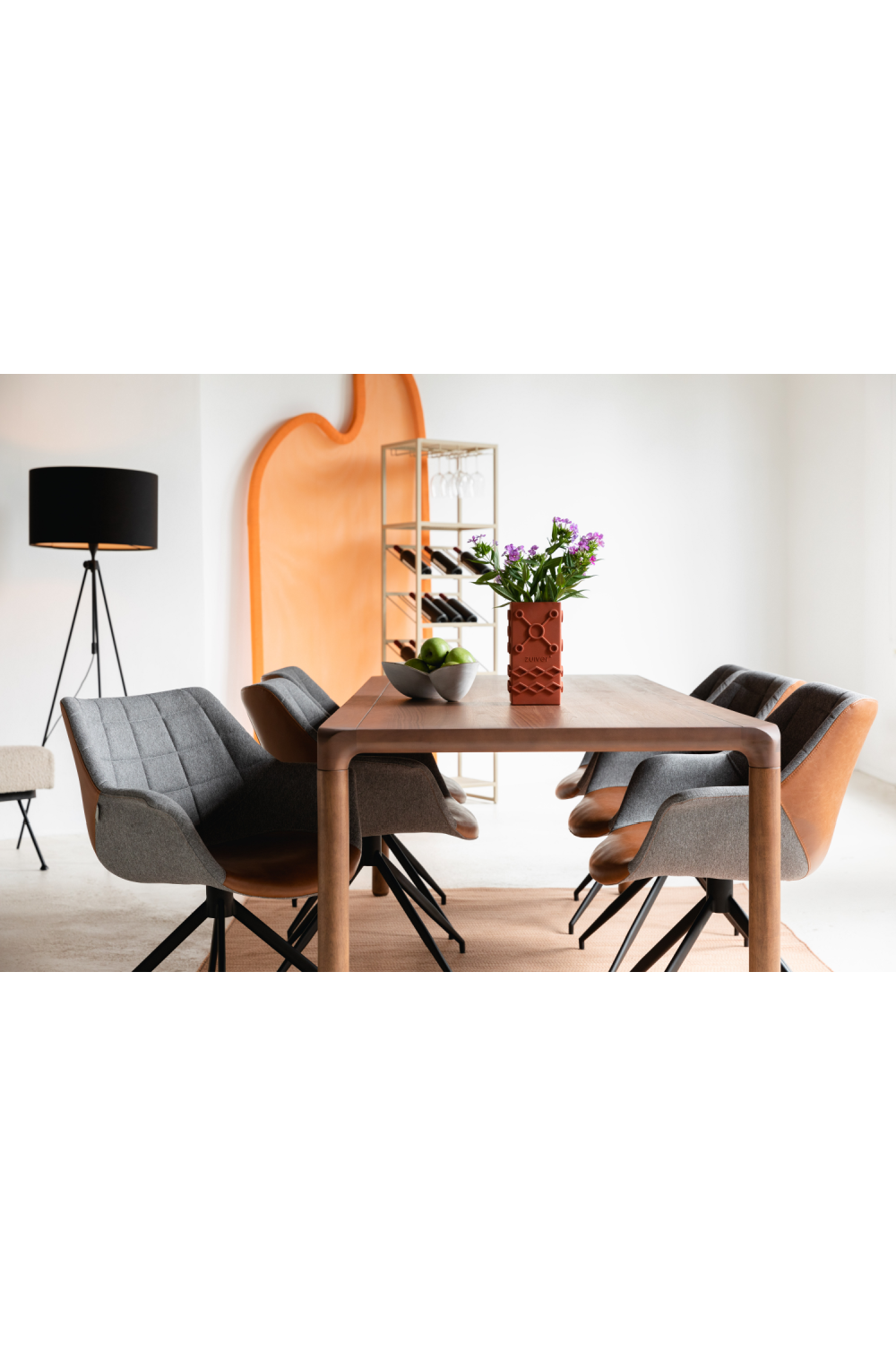 Upholstered Swivel Armchair Set (2) | Oroa.com