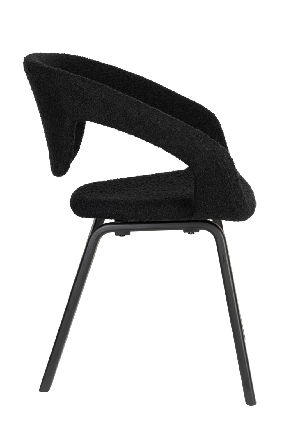 Bouclé Dining Armchairs (2) | Zuiver Flexback | OROA.com