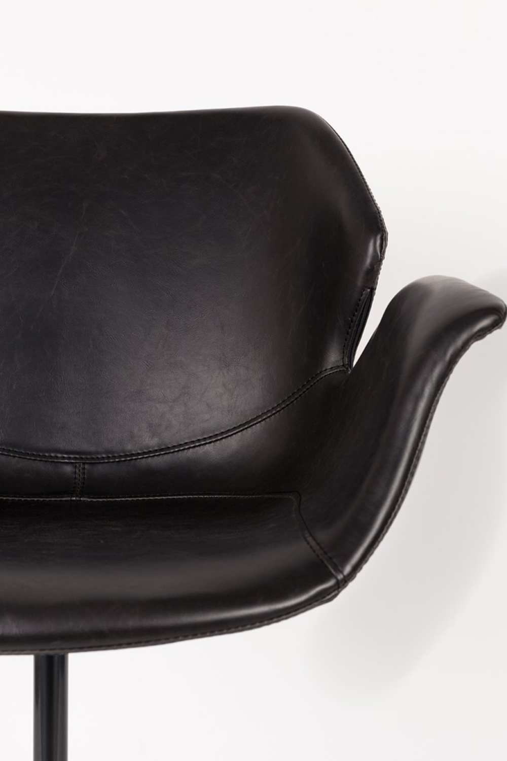 Black Leather Office Chair | Zuiver Nikki | OROA.com