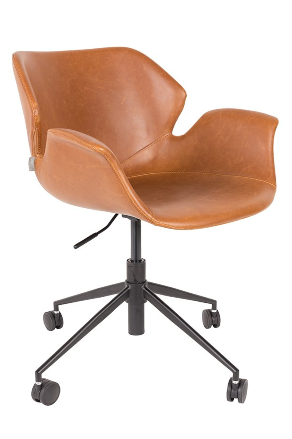 Leather Swivel Office Chair | Zuiver Nikki | Oroa.com