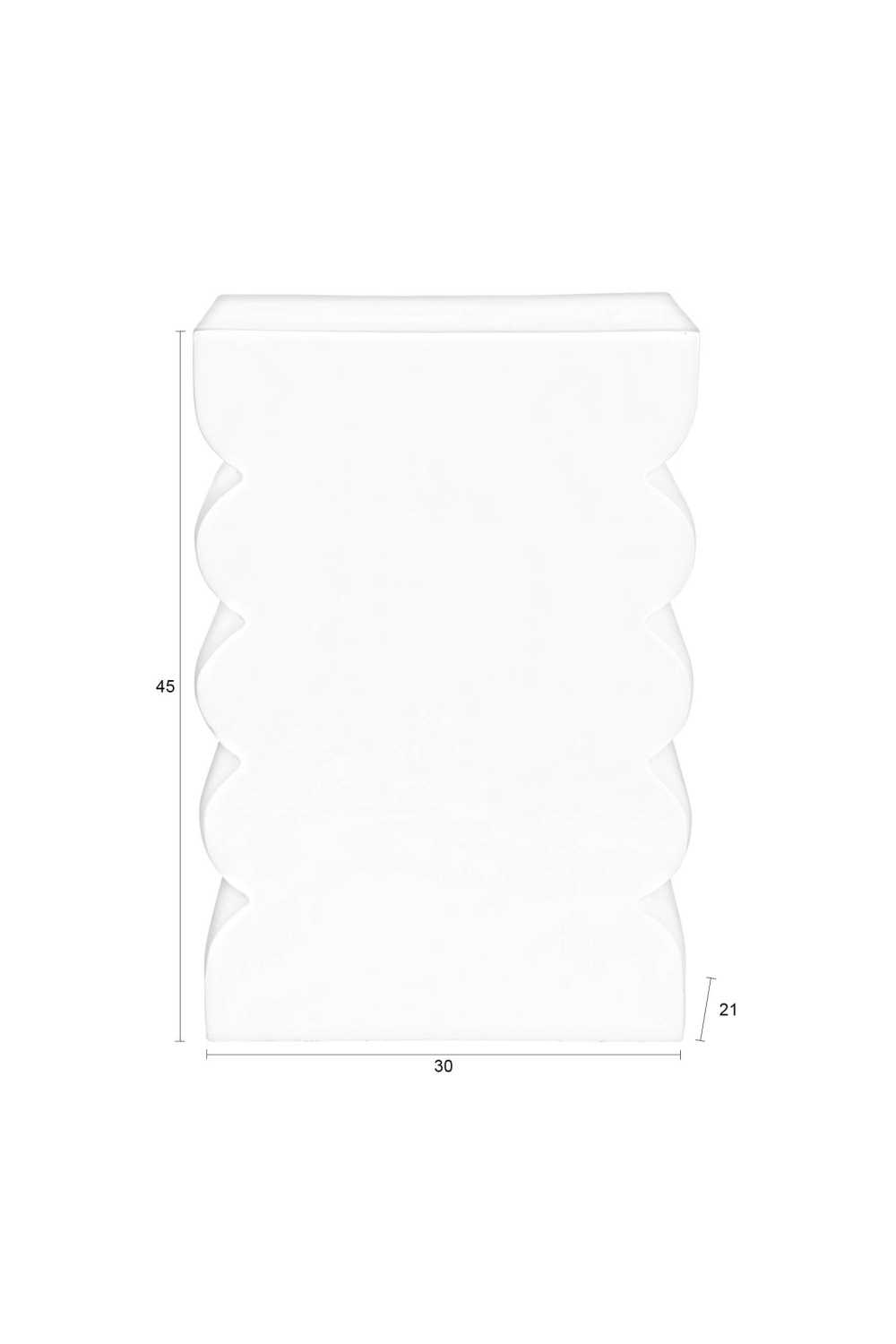 Scalloped Modern Stool | Zuiver Curves | OROA.com