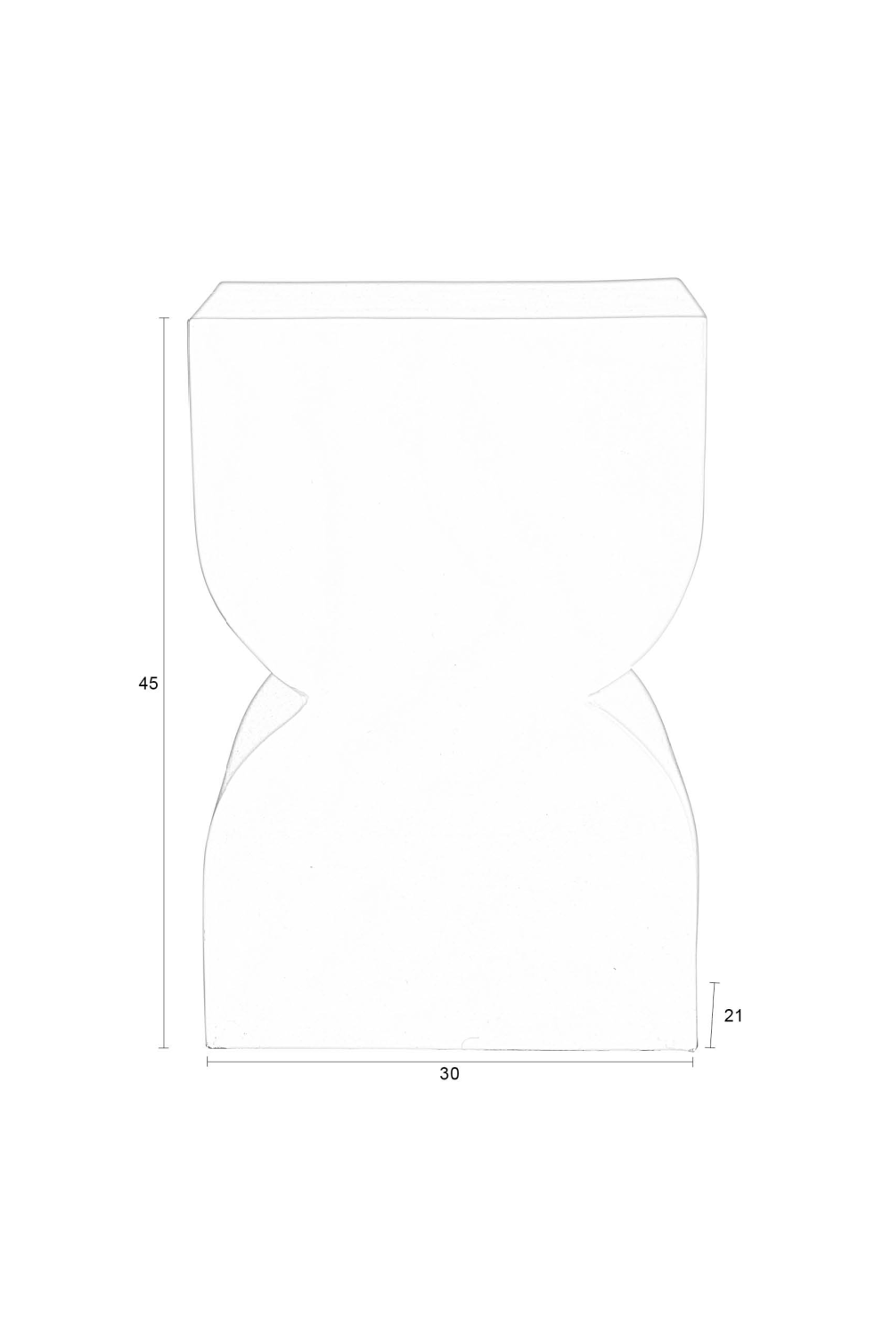 Hourglass Modern Stool | Zuiver Cones | OROA.com