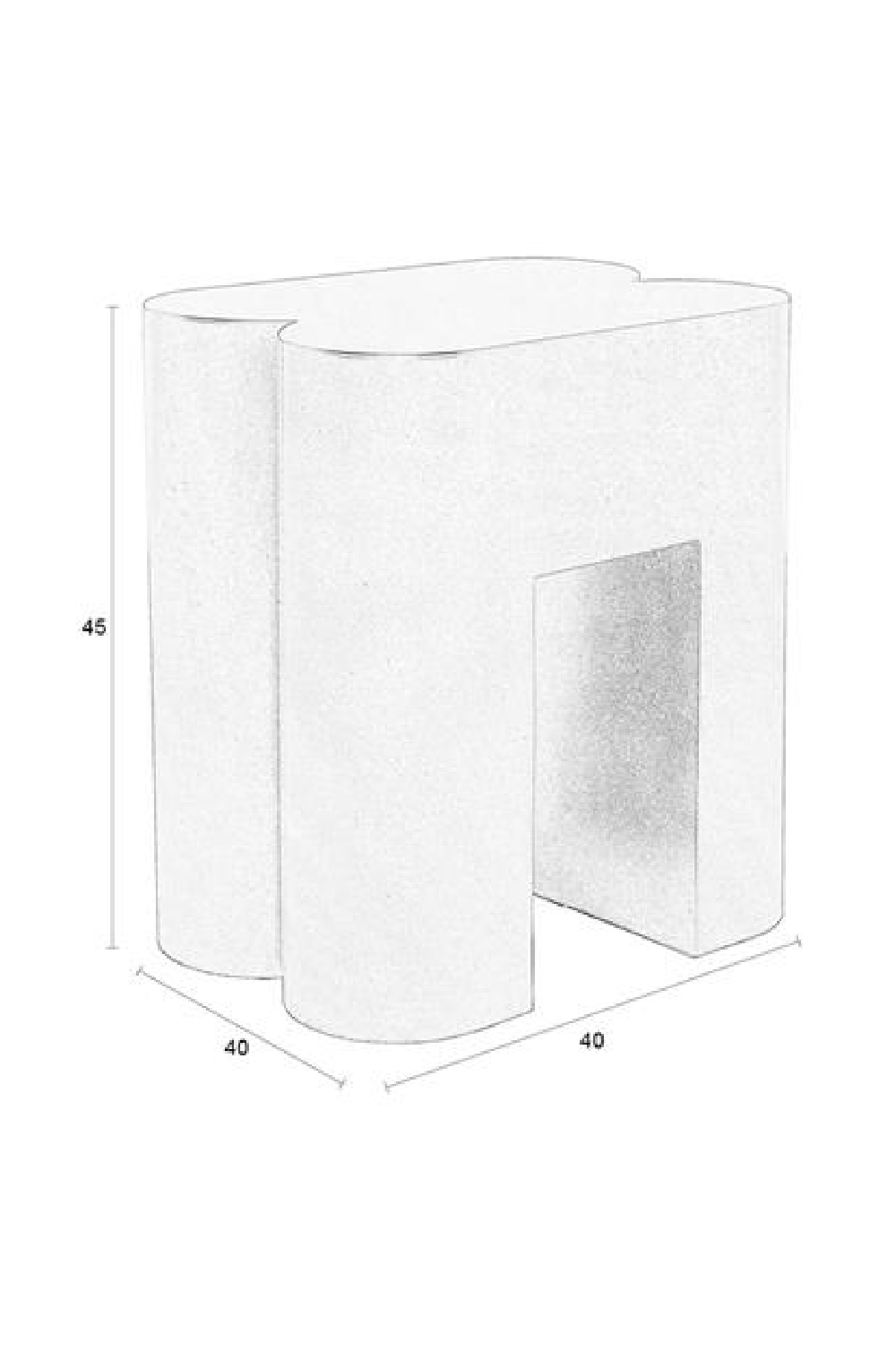 Modern Iron Stool | Zuiver Shape | OROA.com