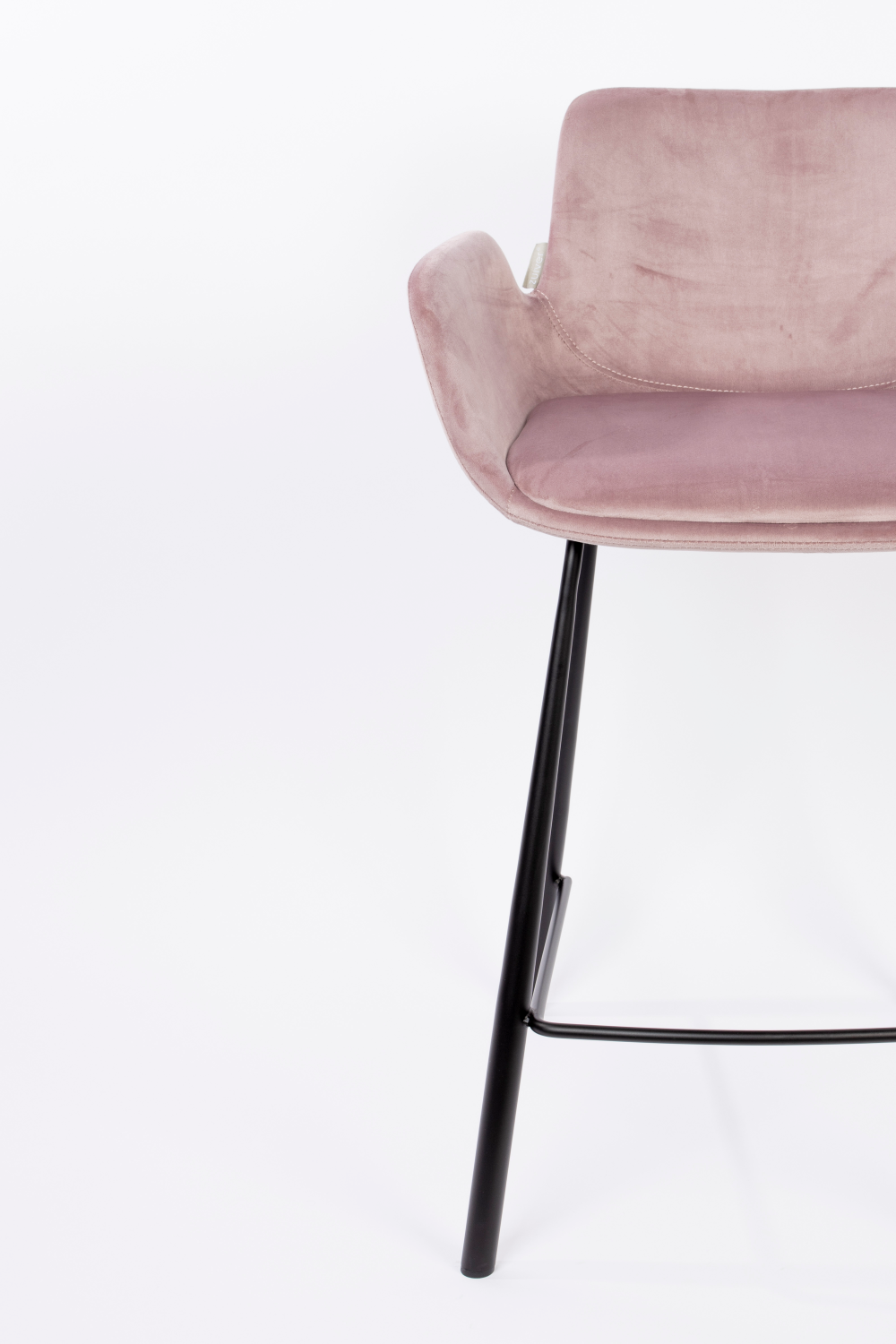 Velvet Upholstered Counter Stools (2) | Zuiver Brit | OROA.com