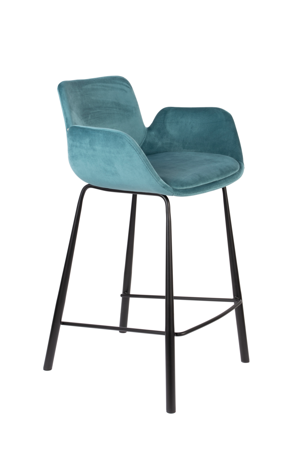 Velvet Upholstered Counter Stools (2) | Zuiver Brit | OROA.com