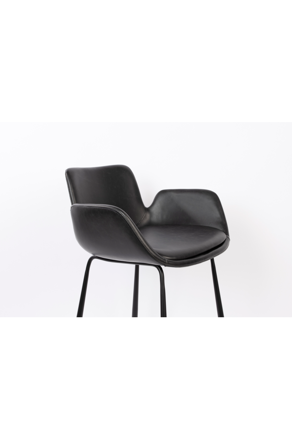 Leather Upholstered Counter Stools (2) | Zuiver Brit | OROA.com