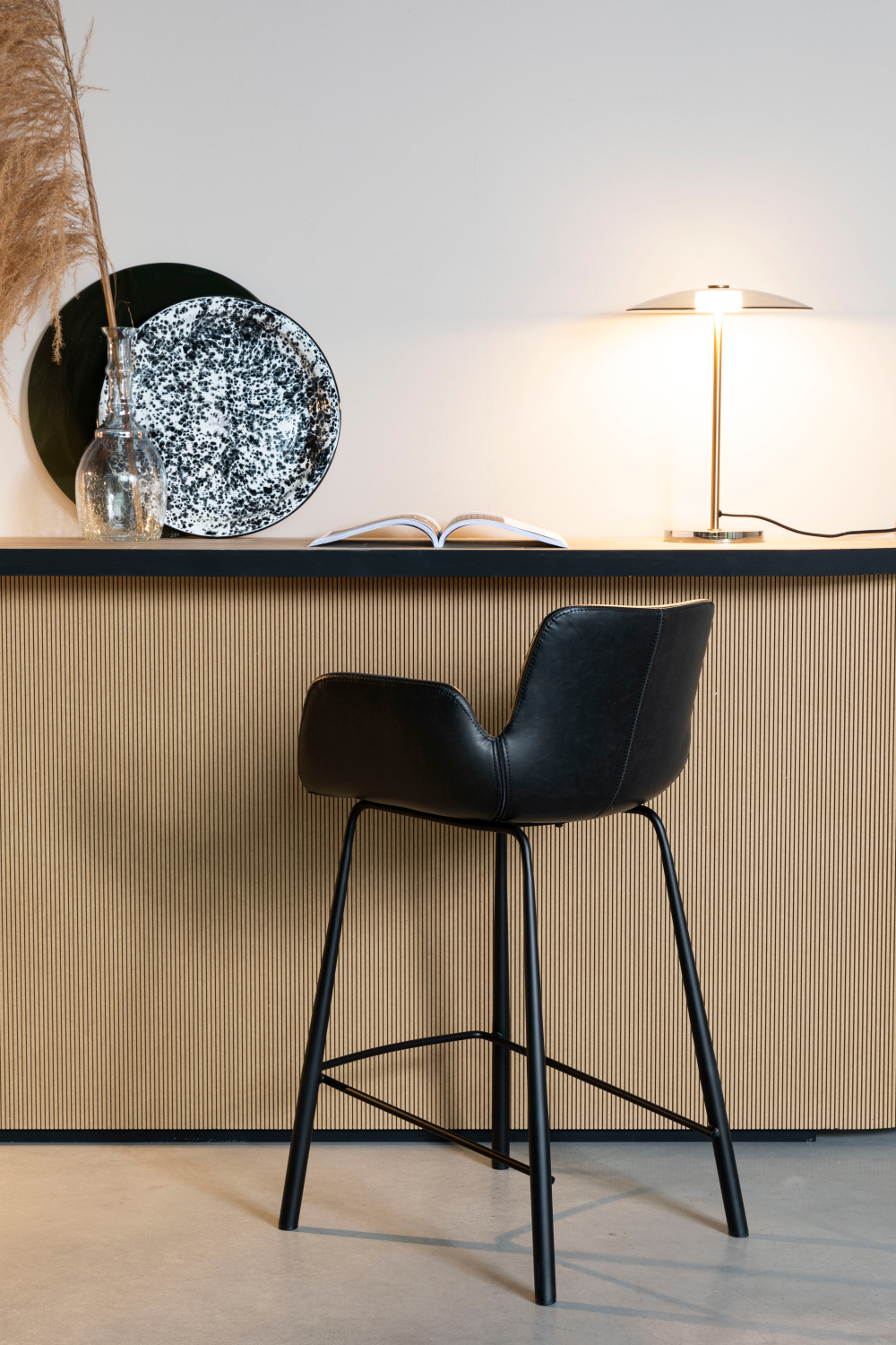 Leather Upholstered Counter Stools (2) | Zuiver Brit | OROA.com