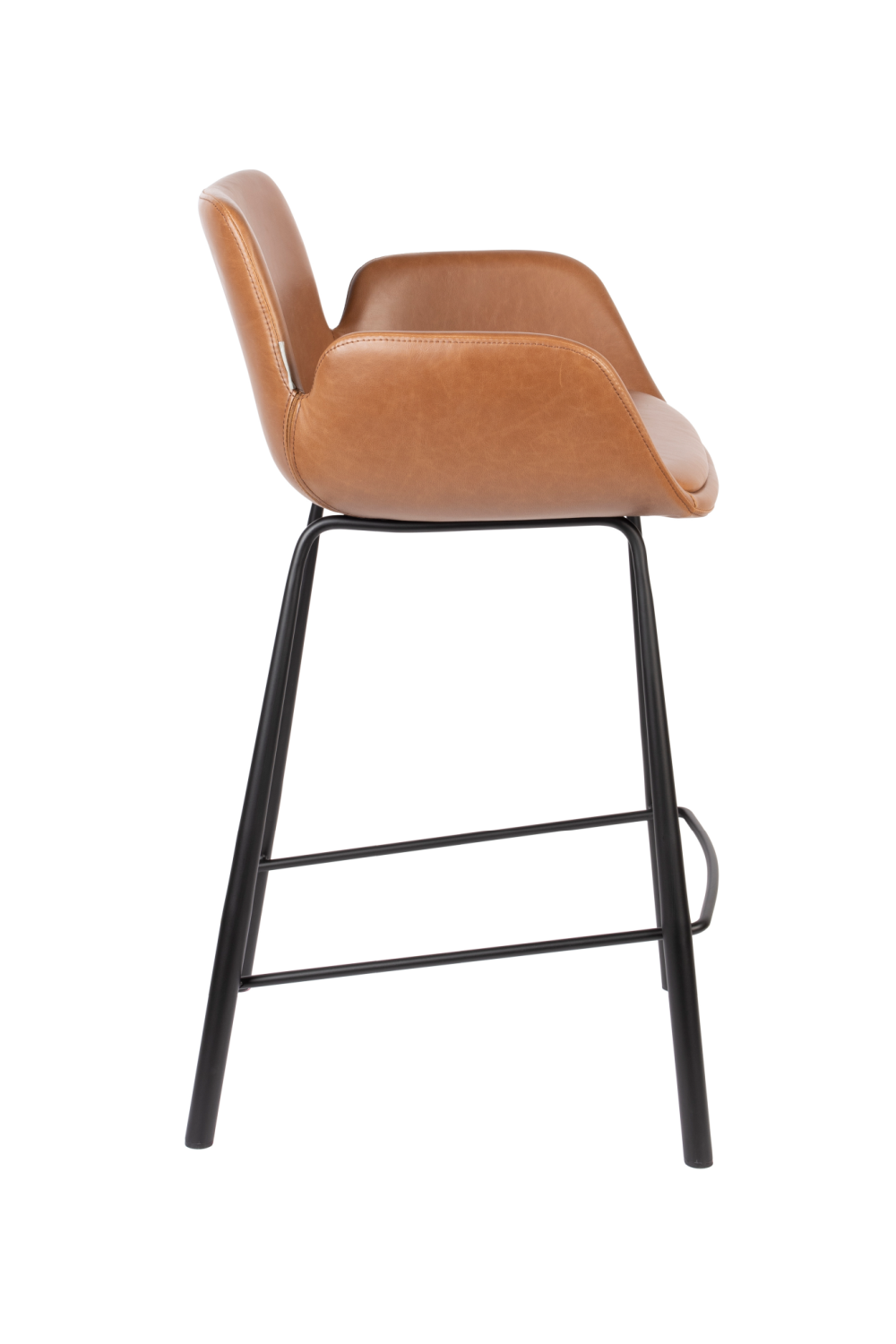 Leather Upholstered Counter Stools (2) | Zuiver Brit | OROA.com