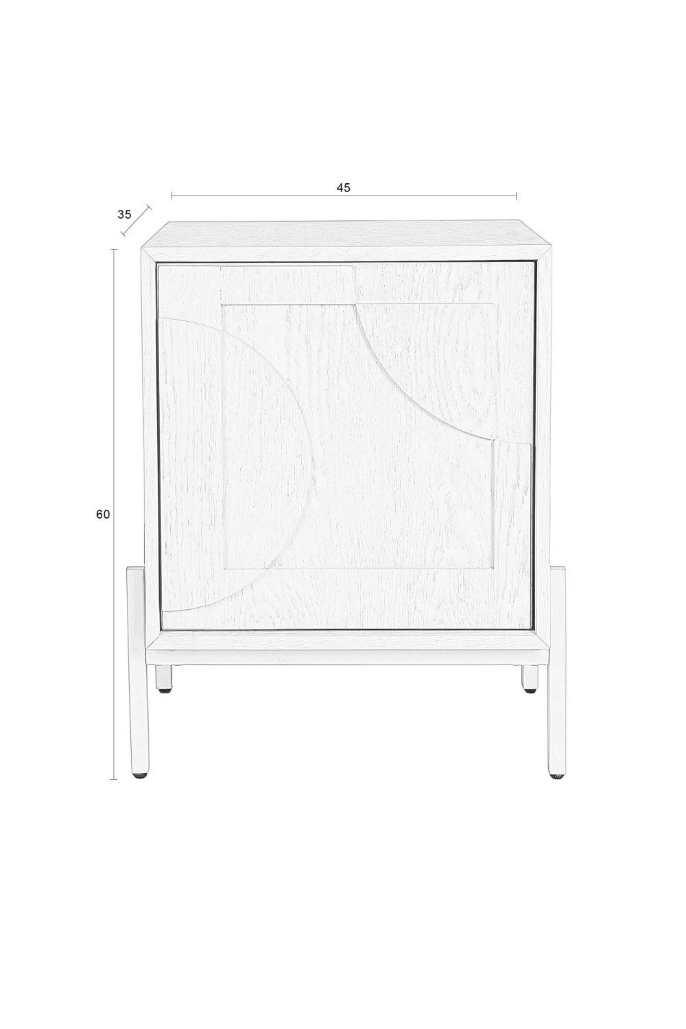 Beige Oak Side Table | Zuiver Faces | OROA.com