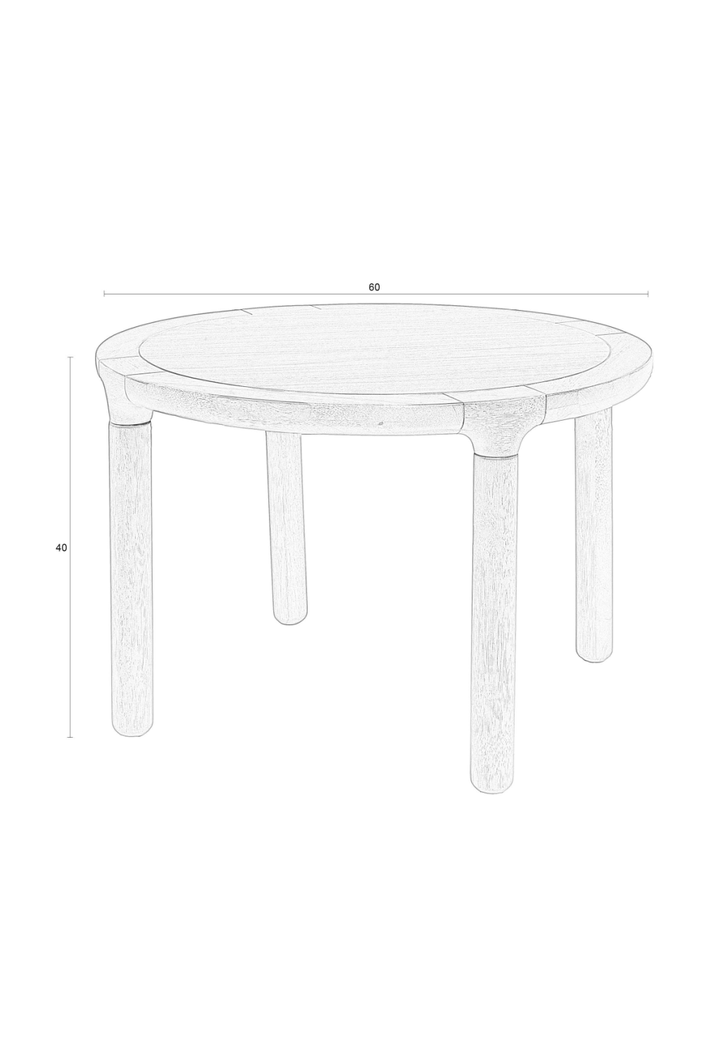 Round Wooden Coffee Table | Zuiver Storm | Oroa.com