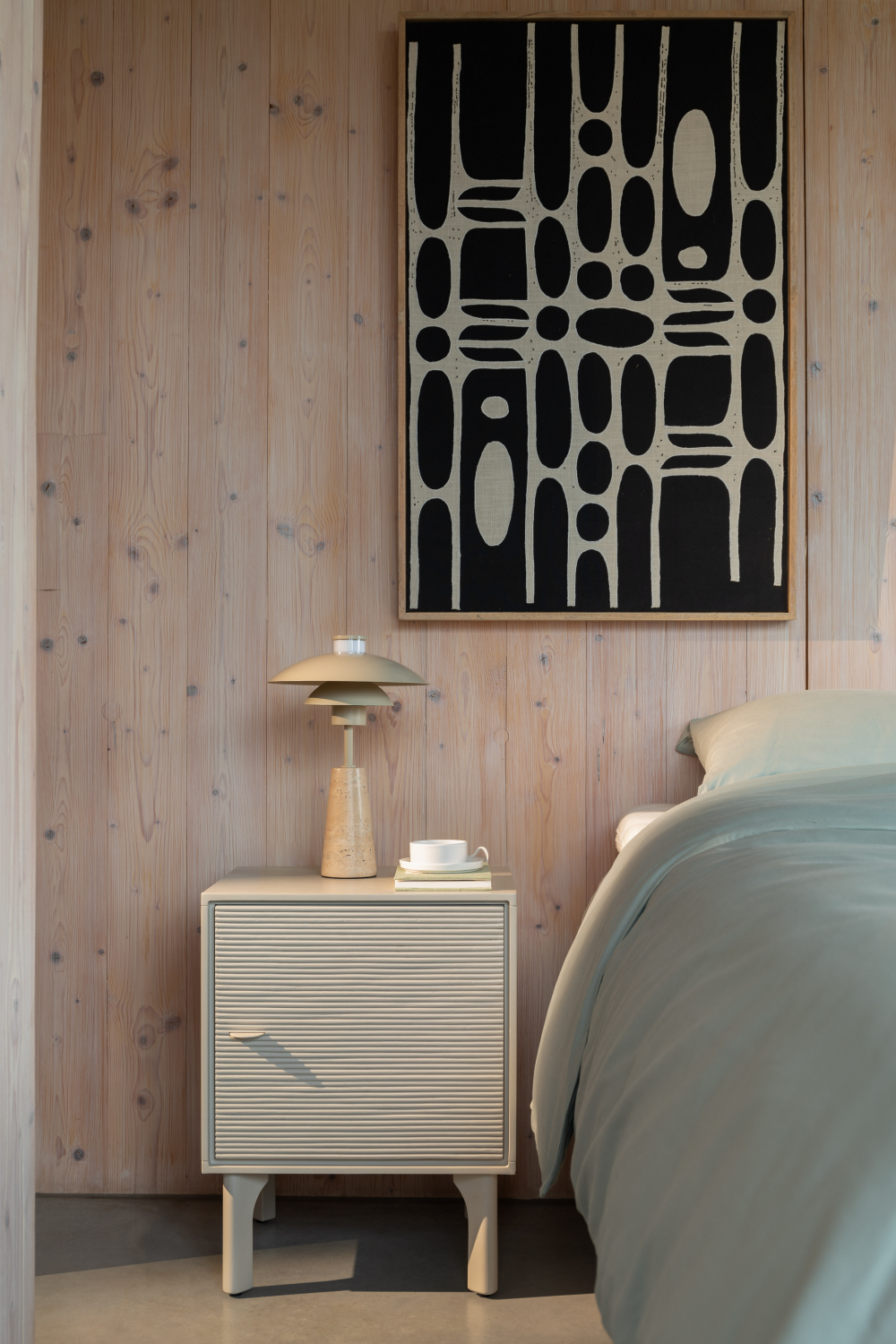 Beige 1-Door Bed Stand | Zuiver Morning | OROA.com