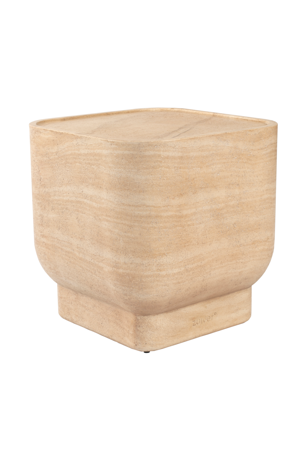 Minimalist Travertine Side Table | Zuiver Noble | OROA.com