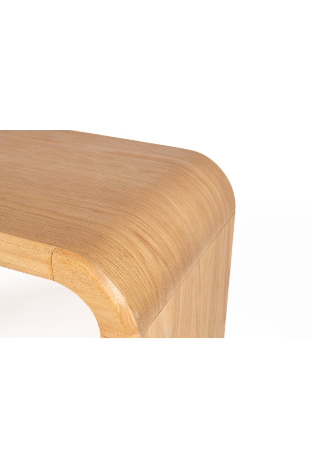 Oak Curved Console Table | Zuiver Brave | OROA.com