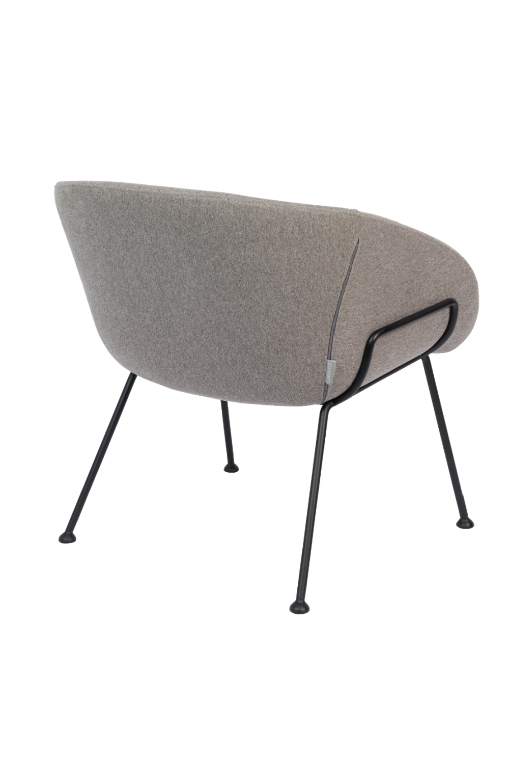 Gray Upholstered Lounge Chair | Zuiver Feston | OROA.com