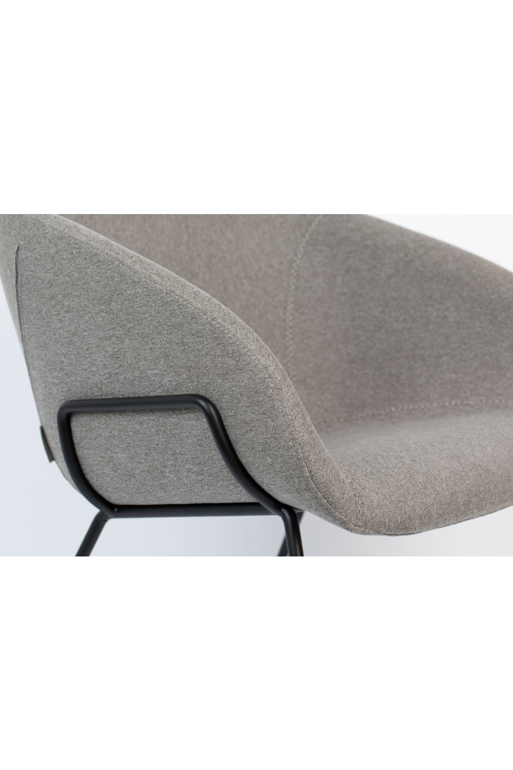 Gray Upholstered Lounge Chair | Oroa.com