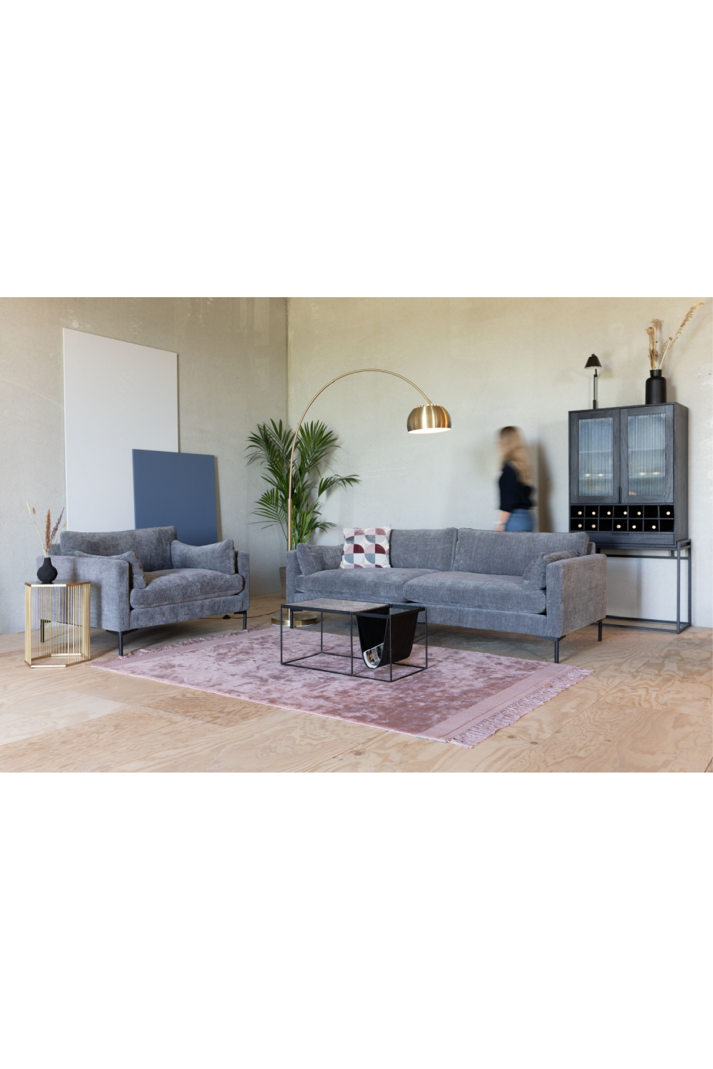 Modern Minimalist Love Seat | Zuiver Summer | Oroa.com