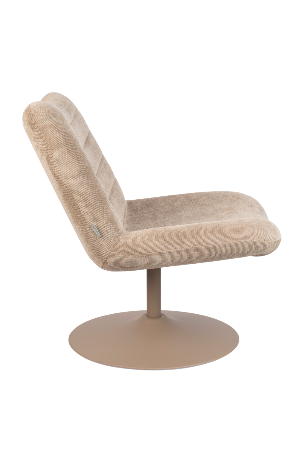 Upholstered Pedestal Lounge Chair | Zuiver Bubba | OROA.com