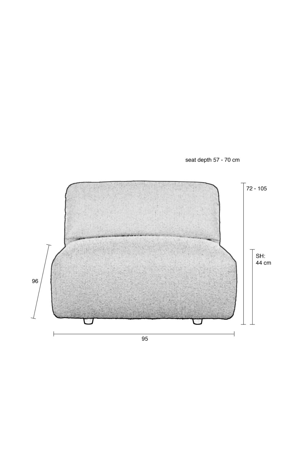 Modern Minimalist Love Seat | Oroa.com