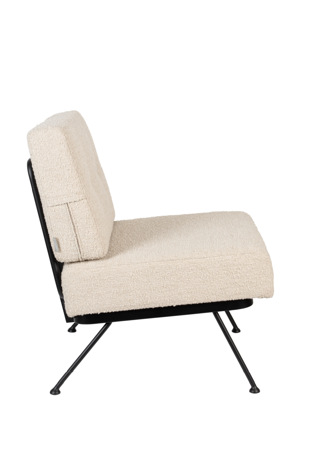 Beige Minimalist Lounge Chair | Zuiver Bowie | OROA.com