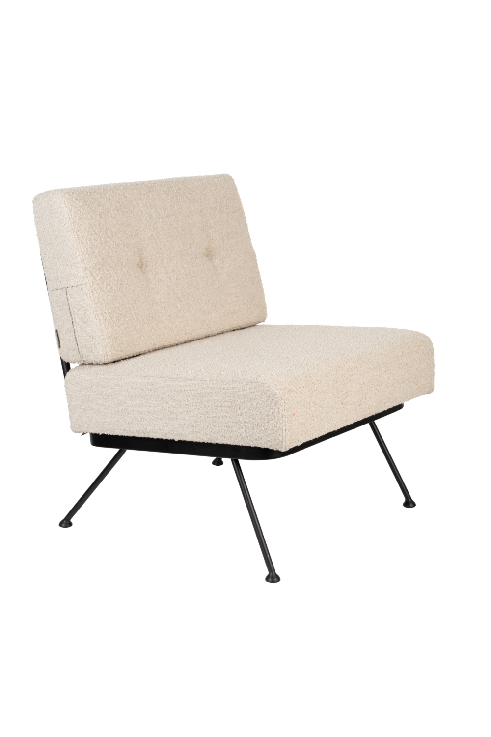 Beige Minimalist Lounge Chair | Zuiver Bowie | OROA.com