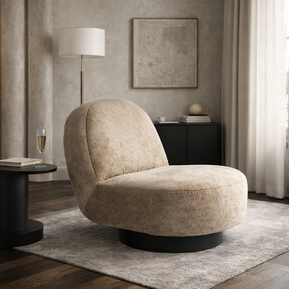 Round Modern Lounge Chair | Oroa.com