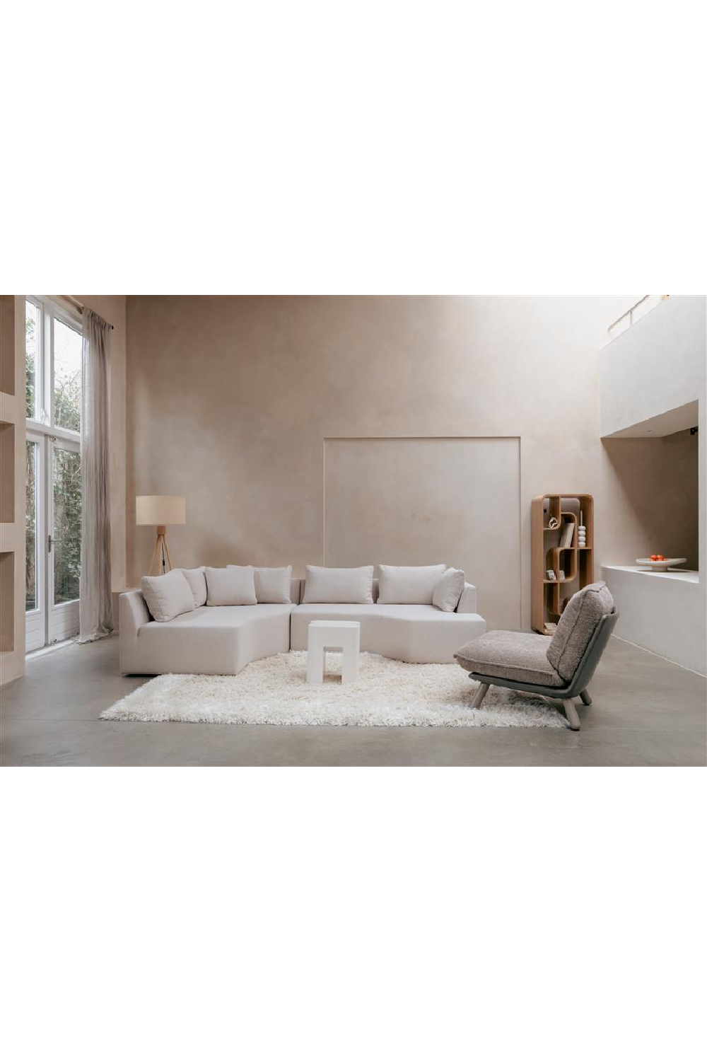 Beige Modern Lounge Chair | Oroa.com