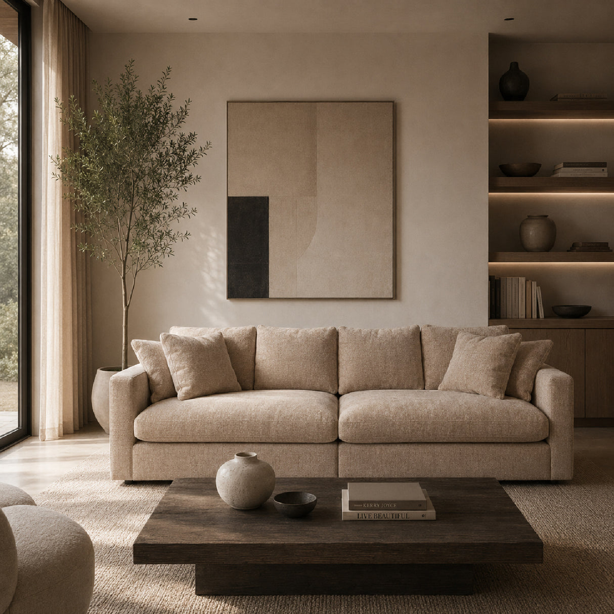 Upholstered 3-Seater Sofa | Oroa.com
