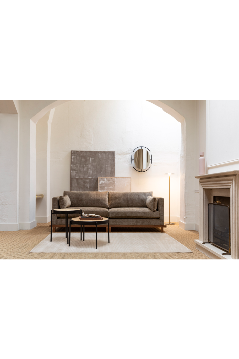 Classic Upholstered 3-Seater Sofa | Zuiver Blossom | OROA.com