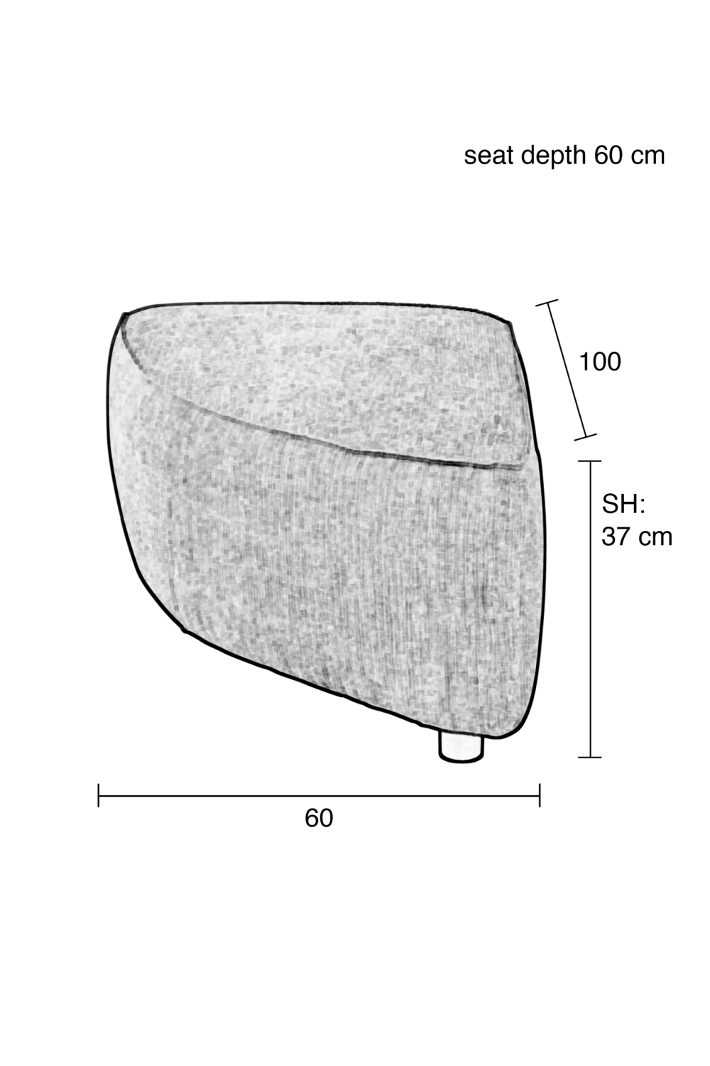 Green Upholstered Sofa | Zuiver Hunter | OROA.com