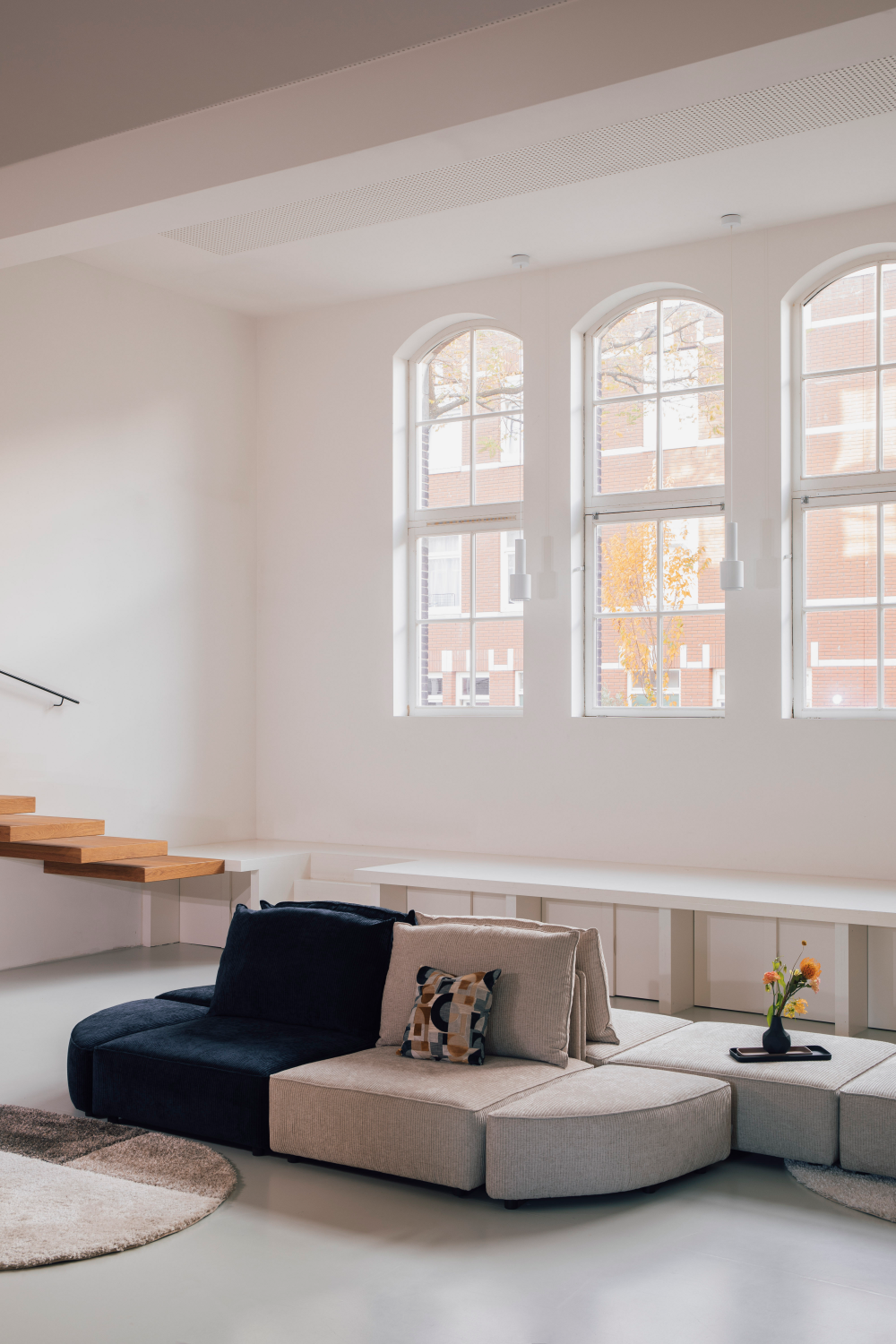 Beige Upholstered Sofa | Zuiver Hunter | OROA.com