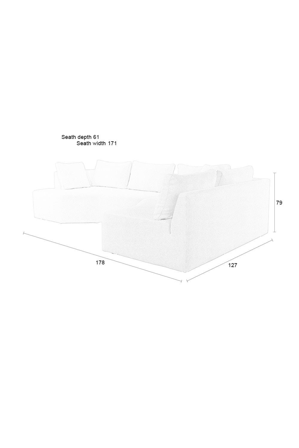 Modern Left Modular Sofa | Zuiver Prosper | OROA.com