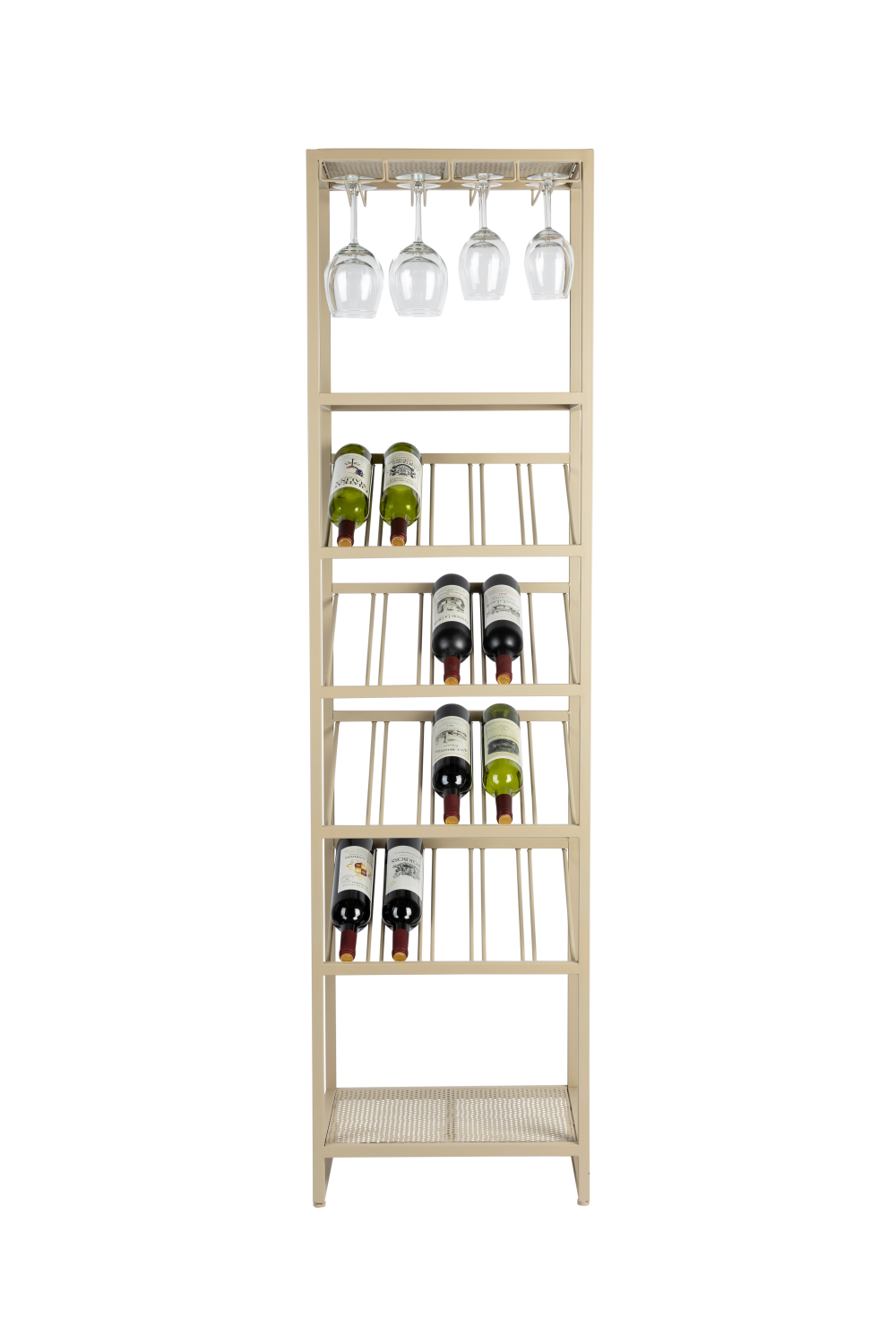 Beige Metal Wine Shelf S | Zuiver Cantor | OROA.com