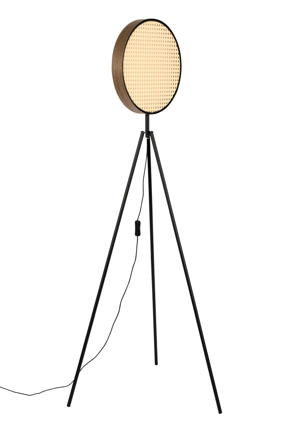 Round Rattan Tripod Floor Lamp | Zuiver Sien | OROA.com