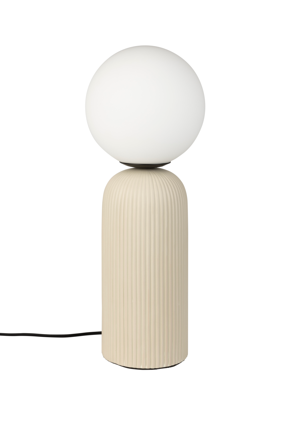 Beige Fluted Ceramic Table Lamp M | Zuiver Dash | OROA.com
