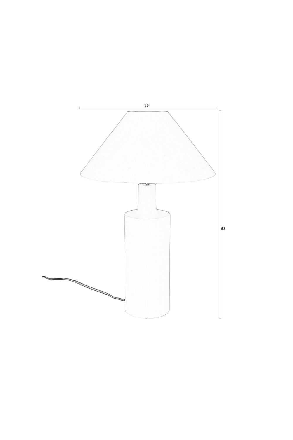 Conical Minimalist Table Lamp | Zuiver Wonders | OROA.com