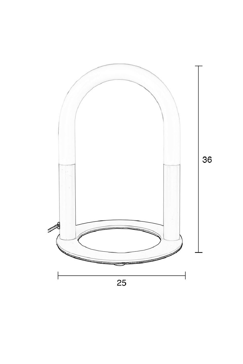 Sculptural Beige Table Lamp | Zuiver Arch | OROA.com