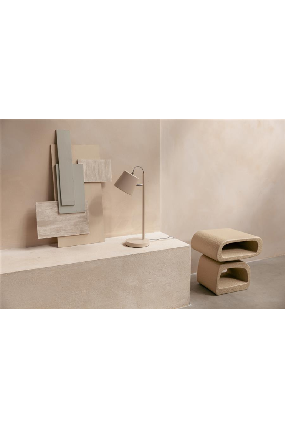 Beige Metal Table Lamp | Zuiver Buckle Head | OROA.com