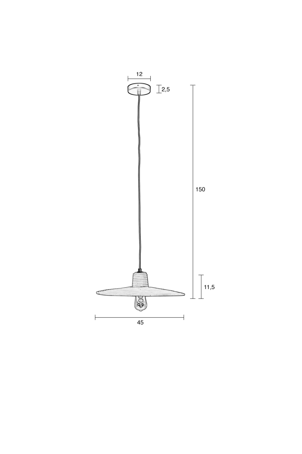 Beige Rattan Pendant Lamp | Zuiver Balance | OROA.com