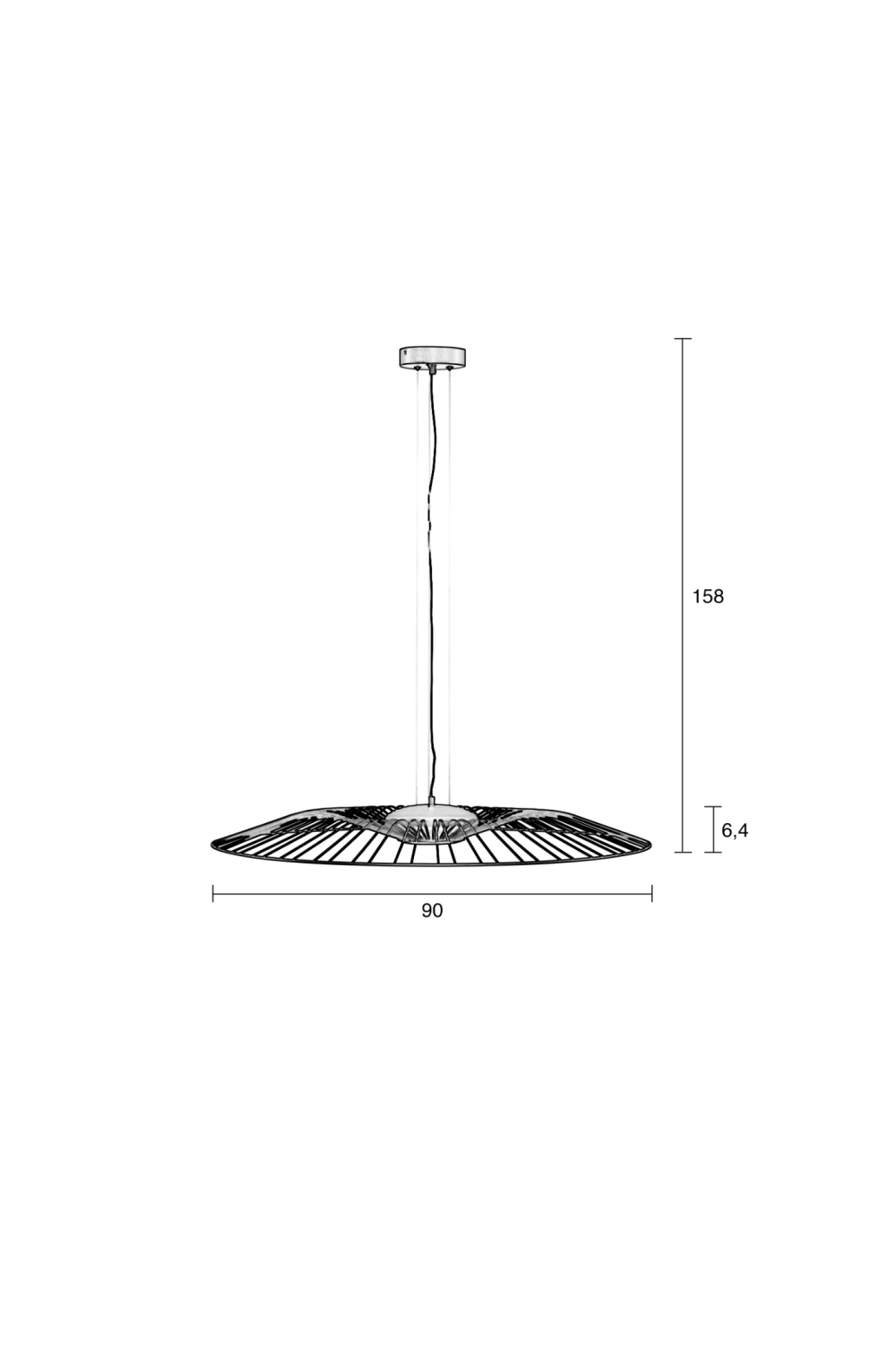 Black Metal Pendant Lamp | Zuiver Spider | OROA.com